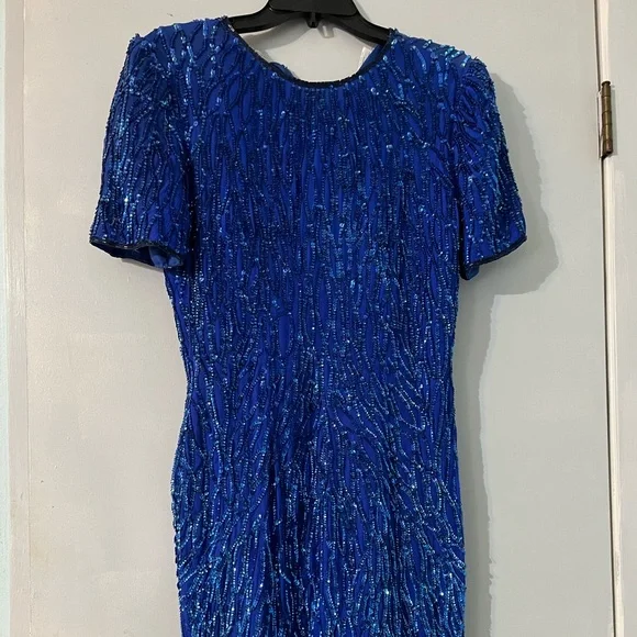 electric blue sequin dress Kennedy Blue Dylan Bridesmaid Dress main image 0